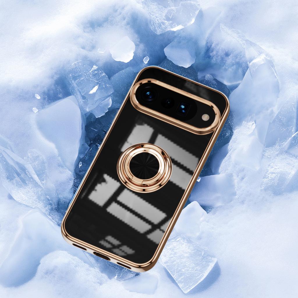 Pierścień Stojak Magnetyczne Etui na Telefon Dla Google Pixel 10 9 Pro XL 9A 8 8A 7 7A 6A 5A dla Magsafe Bezprzewodowe Ładowanie Miękki Pokrowiec