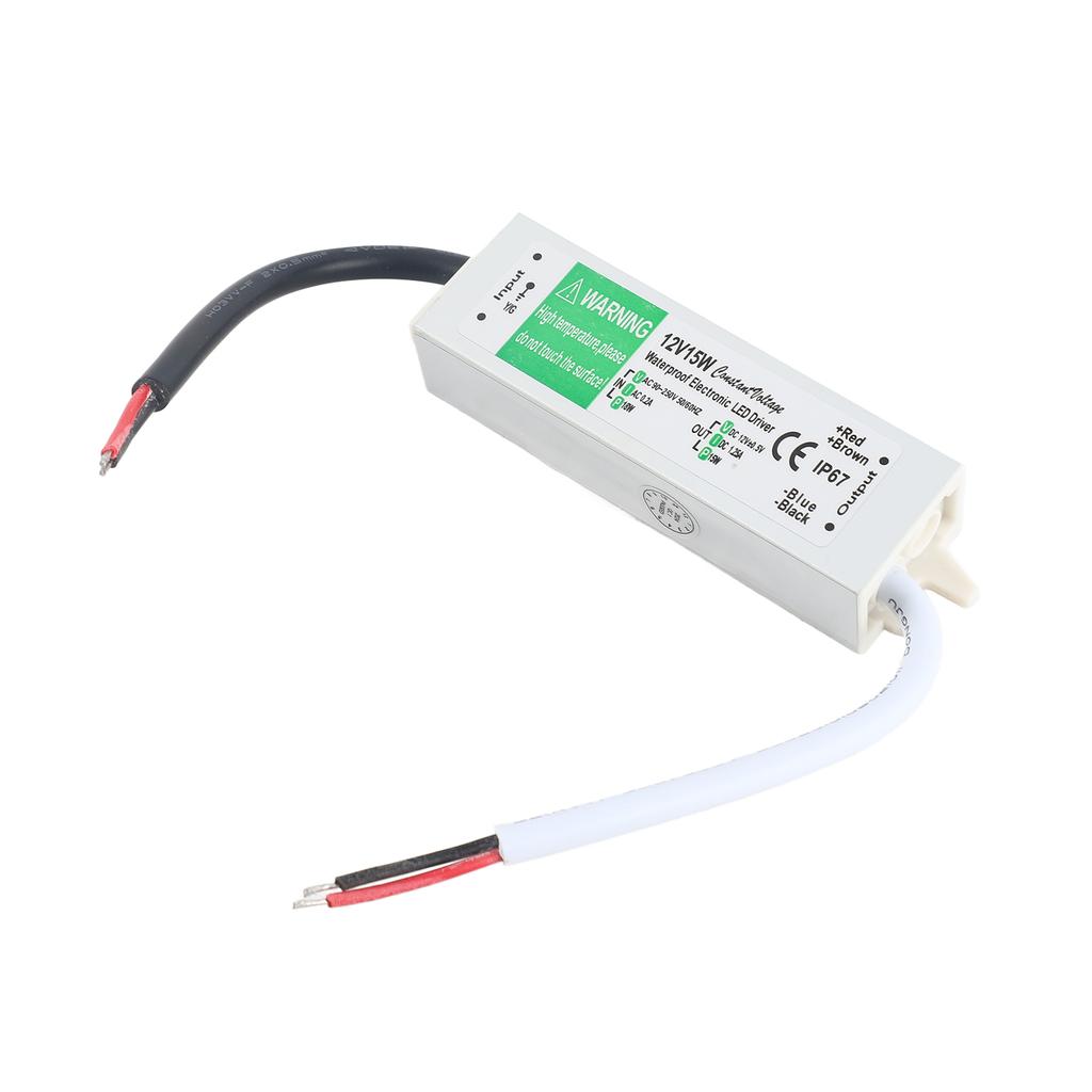 LED Treiber IP67 Schaltnetzteil Transformator Adapter 12V Ausgang für LED Streifenlicht Außenleuchtkasten Schild
