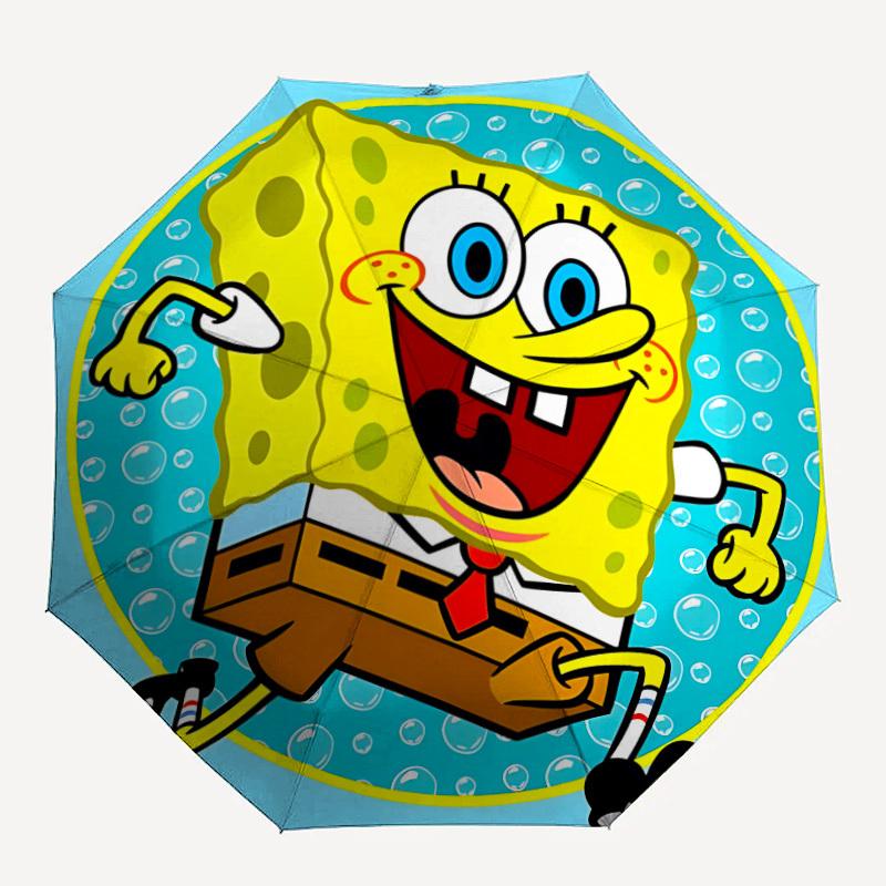 

1pc SpongeBob Automatic Umbrella 8-Bone Design Compact Gear for Outdoor Travel, Perfect Helloween Chrismas Gift for Friends or Family yy250903218
