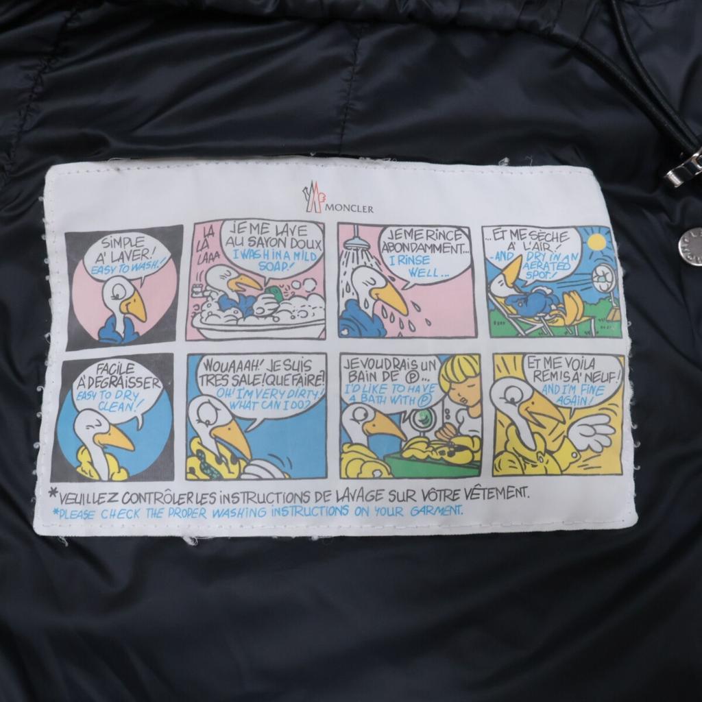 MONCLER Beautiful HERMINE down jacket coat 2 blackUsed