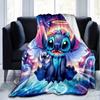 1pc Stitch Printing Blanket Soft, All Season Throw for Office Blanket, Personalized Gift with Adorable Cartoon Design