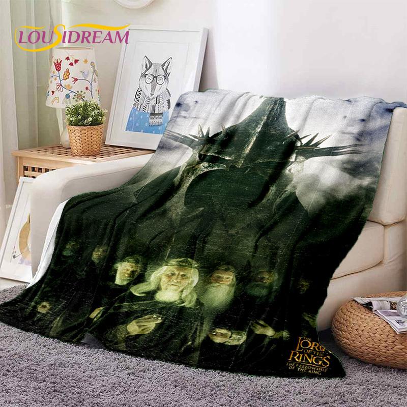 L-Lord of The Rings H-Hobbit Movie Soft Blankets,Keep Warm Throw Blanket Comfortable Blanket for Picnic Beds Sofa Home Bedroom