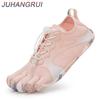 Nuevos Zapatos Unisex Más Anchos Malla Transpirable Hombres Zapatos de Cinco Dedos Descalzos Marca Planos Suela Blanda de Cero Caída Punta Más Ancha Zapatillas Talla Grande