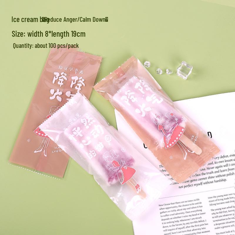 Sacchetto trasparente usa e getta per packaging ghiaccioli per dessert fatti in casa