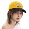 Preppy Style Koreanische Bestickte Buchstaben Baseballkappen Neue Herren Damen Sonnenschutz Persönlich Vielseitig Farbblock Mode Schirmmützen
