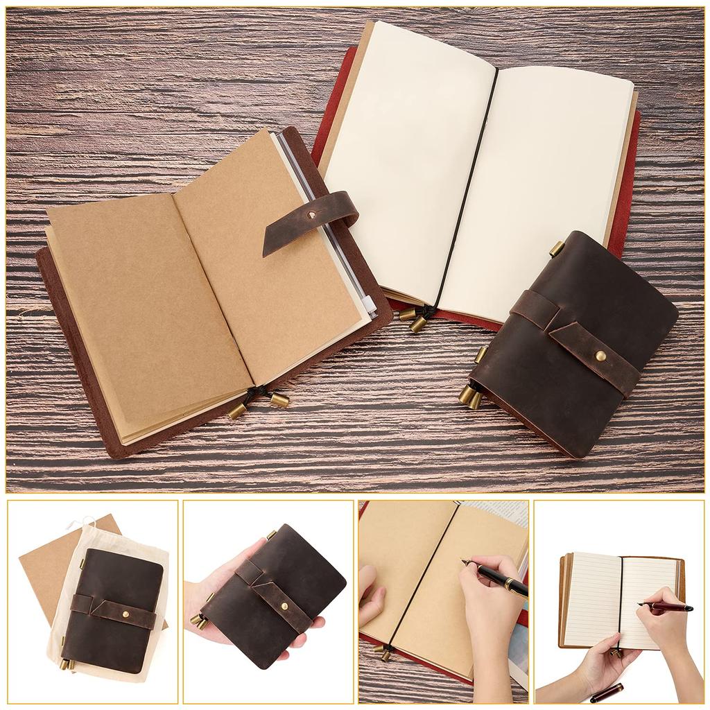 ROTERDON System Genuine Leather Passport Leather Memo PVC Bag 6 3 Sizes To Choose Passport Clasp Type Organizer, Notebook, Journal, Diary, Handmade,