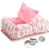 AZNABLE Sugar Glider Small Animal Sleeping and Hammock House, Bed, Bag, Pouch, Futon, (Pink)