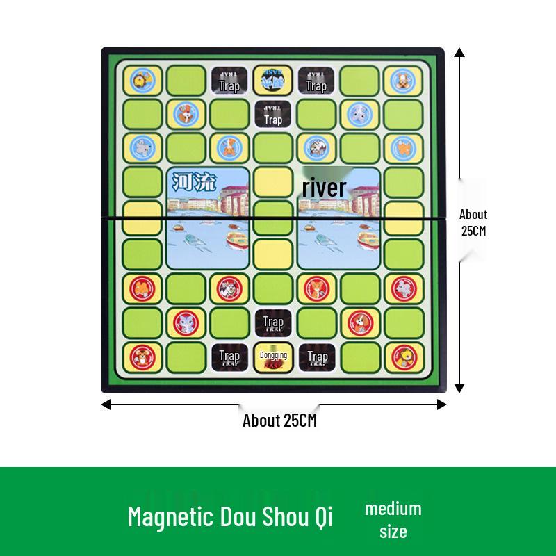 Magnetic Travel Games Set: Ludo, Gomoku, Land Battle Chess, Animal Chess, Checkers, Chinese Chess, International Chess, Military Chess