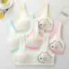 Anime Series Kitty Young Girl Vest BH Pubertet Pure Cotton Student Undertøy Sett Clean Health Jenter Feriegave