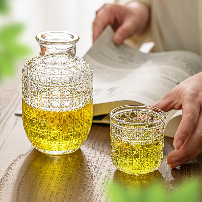 LOVWISH Leqing Glass Cup and Pot Set