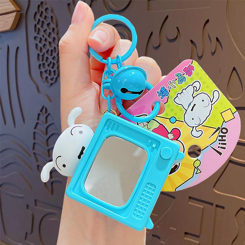 Luminous Tv Keychain Pendant Cartoon Couple Bag Keychain Pendant Small Gift
