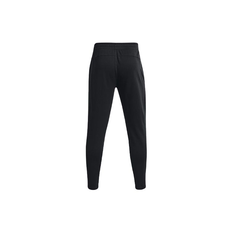 Under Armour Logo Print Breathable Cuffed Sports Pants Men bottoms Black 1369472-001