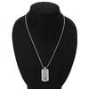 Dog Tag Logo Plate Necklace Pendant Silver [Tommy Hilfiger] [Item]