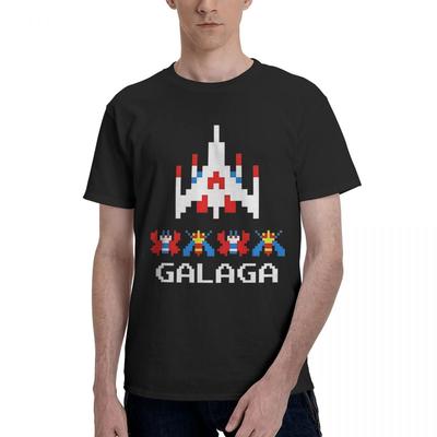 Galaga Arcade Game 100 Cotton Casual Breathable Confortable Vintage Football Shirts 2025 Mens Tops
