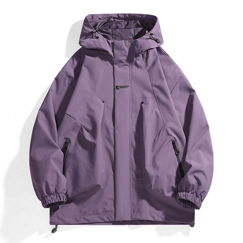 American Jacket Men's Spring and Autumn Mountain Outdoor Leisure Mountaineering Suit Loose Work Hooded Jacket