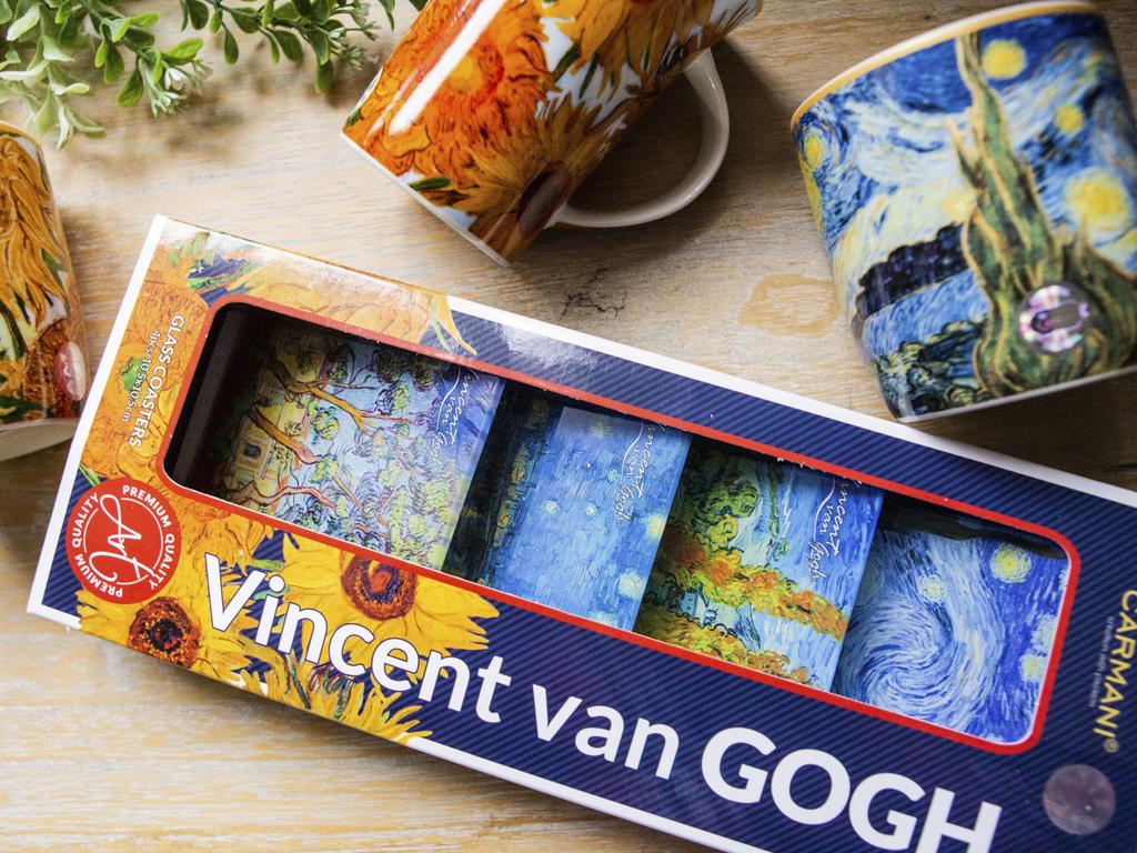Set of 4 Vincent Van Gogh Glass Coasters