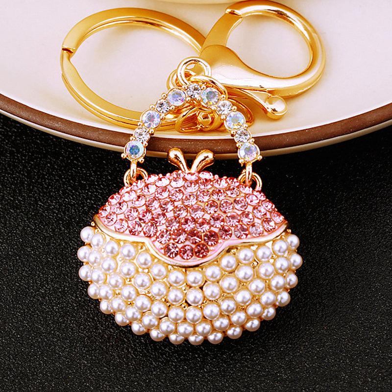 Fashion Cute Crystal Women Rhinestone Bag Lady Wedding Jewelry Trinket Car Girl Gift Bag Charm