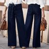 Women's Mid-Rise Stretch Jeans Fashion Straight Leg Denim Pants With Pockets