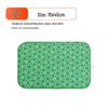 Portable Green Leaf Ironing Mat: Six-Layer Protection, Soft, Foldable, Waterproof, Heat-Resistant, Non-Slip Pad for Garment Steaming.