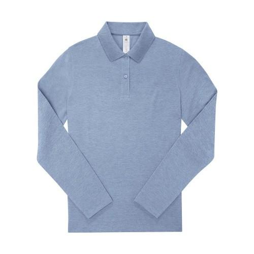 B&C Womens/Ladies My Polo 210 Heather Long-Sleeved Polo Shirt