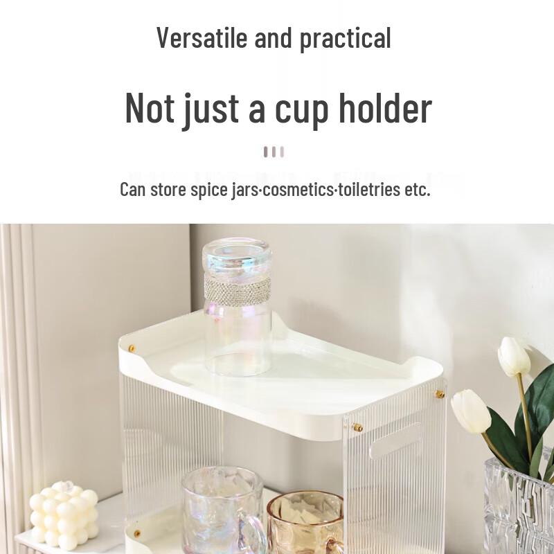 Acrylic Double-Layer Cup Holder