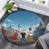 Popeye the Sailor Round Area Rug,Carpet Rug for Living Room Bedroom Sofa Playroom Decor,Non-slip Floor Mat