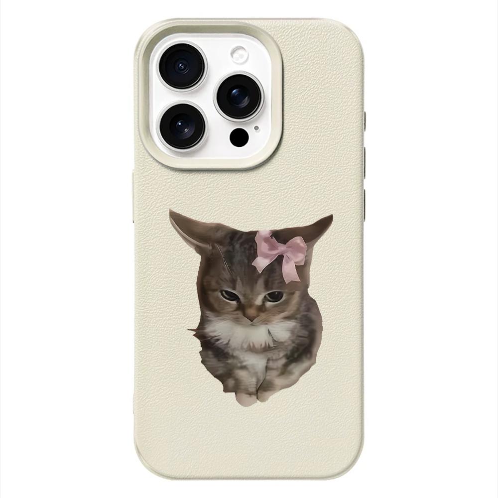 Bowtie Cat  Phone Case For IPhone 17 16 15 Plus 11 13 12 14 Pro Max 16e 17 Air Soft  Silicone Cover Shockproof Cases