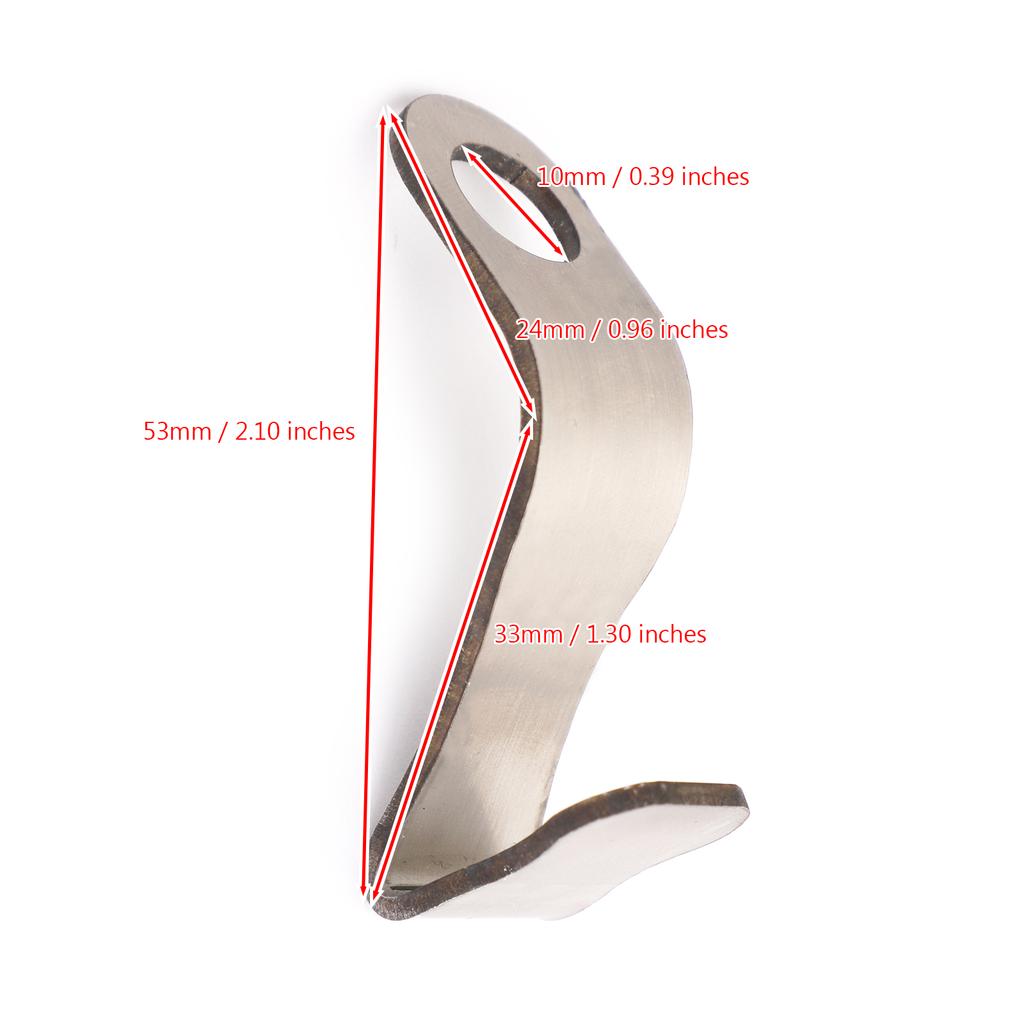 Edelstahl Helmhaken Flaschen Gepäckträger Für Roller Motorrad Universal