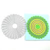 Molde de corte circular redondo de renda, estêncil de metal, faça você mesmo, álbum de scrapbooking, cartão de papel, gravação, artesanato, decoração, arte cortada