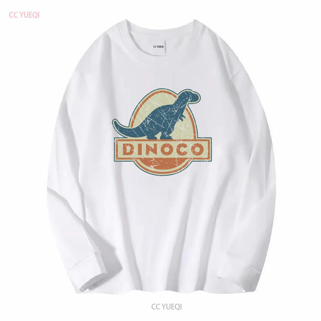 Dinoco Oil 1930 Vintage Womens T Shirt Long or Short Sleeves Vintage Washed Homme Soft Stylish Slightly Streetwear Fashion
