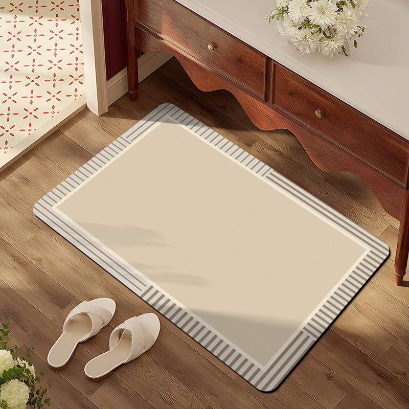 Floor Mat for Household Bathroom Quick Drying Water Absorption Anti Slip Foot Mat for Bathroom