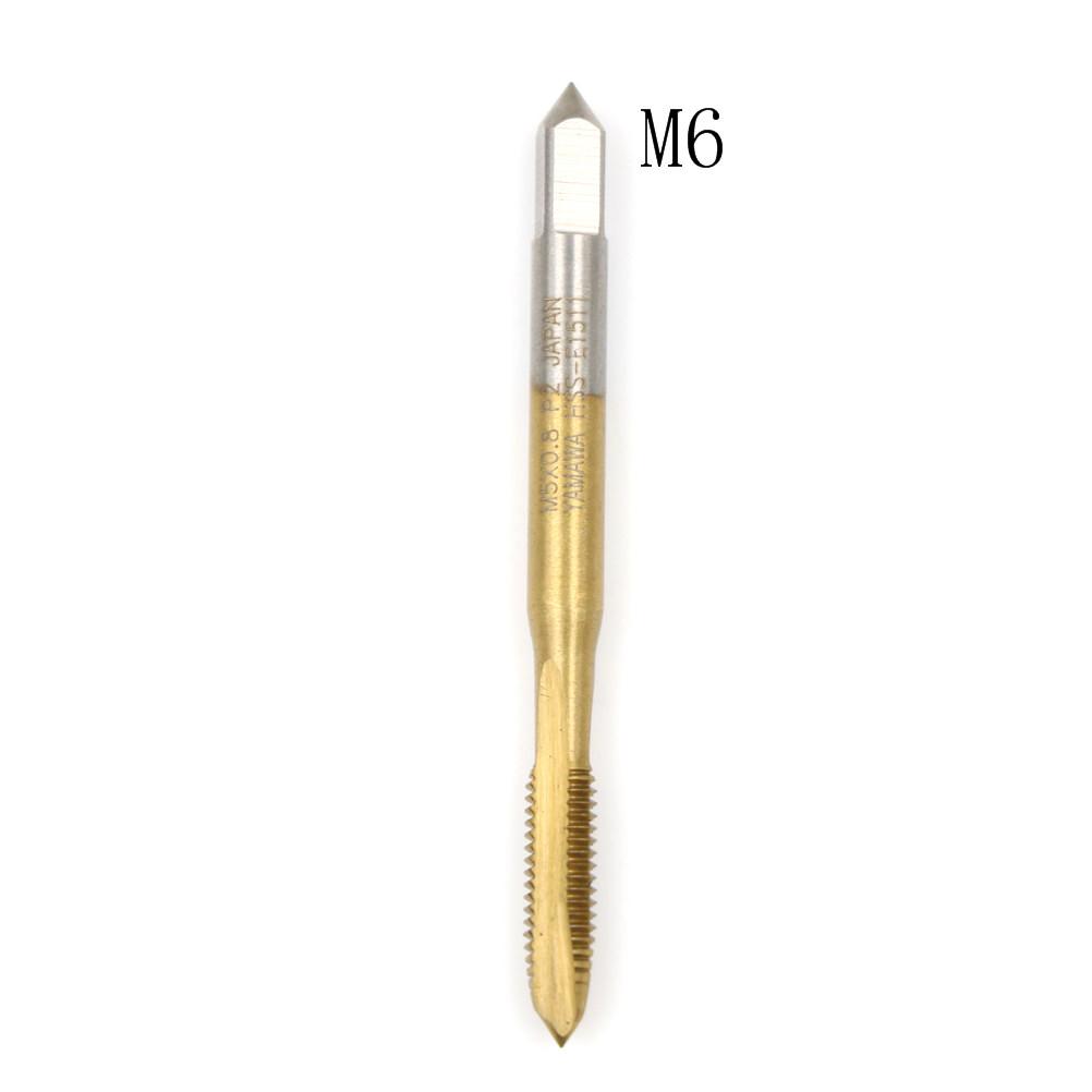 M2/M2.5/M3/M3.5/M4/M5/M6/M8 HSS Metric Straight Flute Thread Screw Tap Plug Tap High Quality