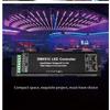 ABNR LED DMX512 4CH Digital Display Decoder Dimming Driver LED DMX512 Decoder For RGBW Strip Light DC12-24V 4A/CH