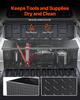 VEVOR Heavy Duty Aluminum Truck Bed Tool Box, Diamond Plate Tool Box with Side Handle and Lock Keys, Storage Toolbox Chest Organizer for Trailer