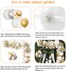 LEMON White Gold Balloon Garland Arch Kit Metallic Confetti Globos Wedding Baby Shower Birthday Party Decorations Supplies
