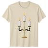 Candelabra Candles Decor Unisex TShirt Unisexs Tee Unisexs Graphic Top