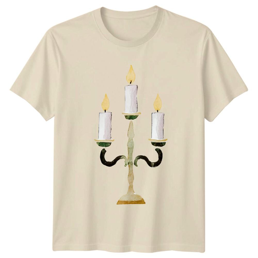 Candelabra Candles Decor Unisex TShirt Unisexs Tee Unisexs Graphic Top