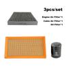 3pcs Filter Set For FORD EXPLORER 3.5T 2015-/ TAURUS VI 2010- Engine Cabin A/C Air Oil Filter Accessories GY01-13-Z40A