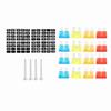 8-Way Water Proof Fuse Block with LED Indicator, Screw Nut Terminal Box for Car Boat Marine