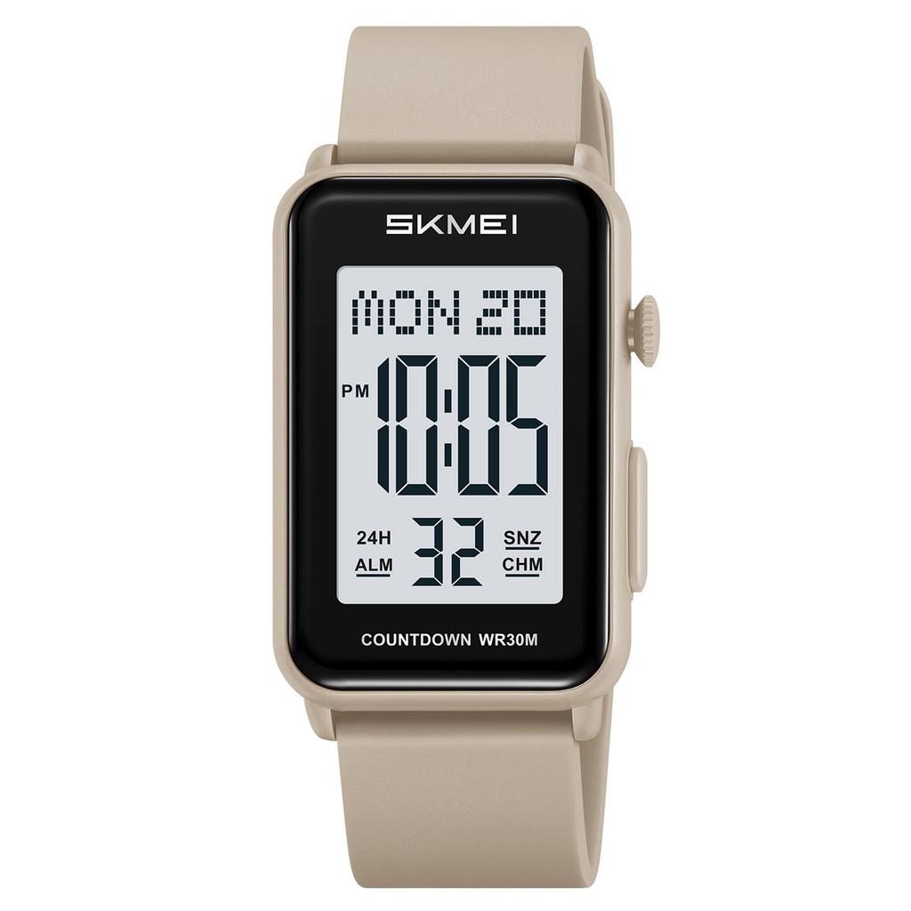 Square single display electronic watch student party multi-function alarm clock waterproof luminous outdoor sports electronic watch