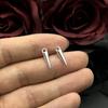 16pcs 25*4mm Zinc Alloy Silver 3D Taper Awl Bodkin Beads Charms Pendant Designer Charms Fit Jewelry Making DIY Jewelry Findings