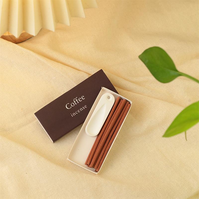 

Домашні палички пахощів з тримачем Японські палички пахощів Домашня кава, Білий персик, Чорний чай Ароматичні свічки Медитація Coffee