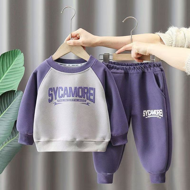 Girls Spring Autumn Stylish Hoodie Two Piece Set Fashionable Casual Sportswear Outfit 90