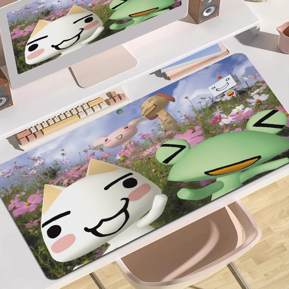 Inoue Toro Cute Cat Custom Skin Natural Rubber Gaming Mousepad Desk Mat Size For Game Keyboard Pad For Gamer