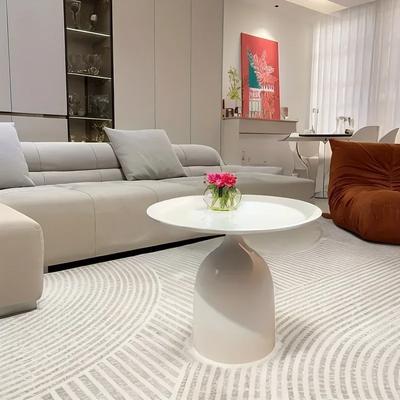 1pc Modern Round Metal Coffee Table-scratch-resistant for Offices, Hotel Lounges and Beauty Salons