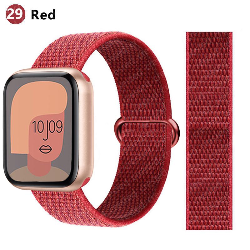 2pcs Straps For Apple Watch Band 44mm 40mm 45mm 46mm 42mm 49mm 41mm Nylon Loop Bracelet iwatch Series 10 9 8 7 6 5 3 se ultra 2
