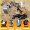 Remote 2.4G Control Engineering Vehicle Toys For Boys 4Wd Alloy Excavator Bulldozer Construction Rc Car Toy Kids Birthday Gift