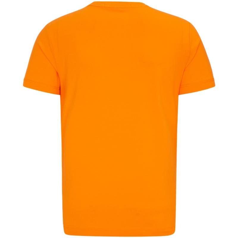 Calvin Klein Solid Color Letter Print Breathable Slim Fit Short Sleeve T-Shirt Unisex tops Orange J323251SCB