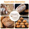 6-Piece Mini Banneton Basket Set with Bread Proofing Cover - Banneton Covers & Basket Liner for Sourdough Bread Baking Supplies - Includes 3 Oval & 3