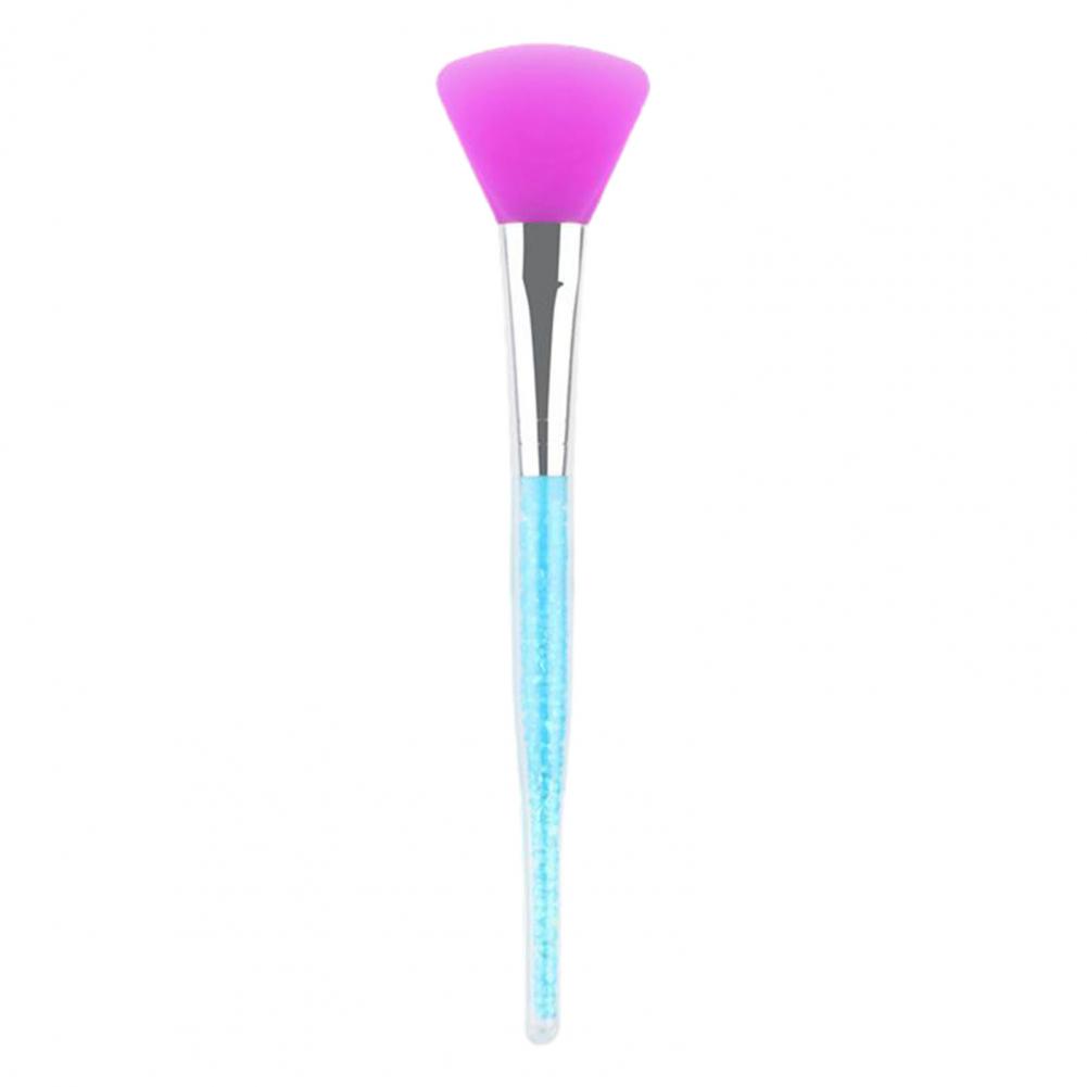 Makeup Face Masque Brush Wide Reusable Long Handle Silicone Masque Applicator Multi-Function Makeup Tool небесно-голубой